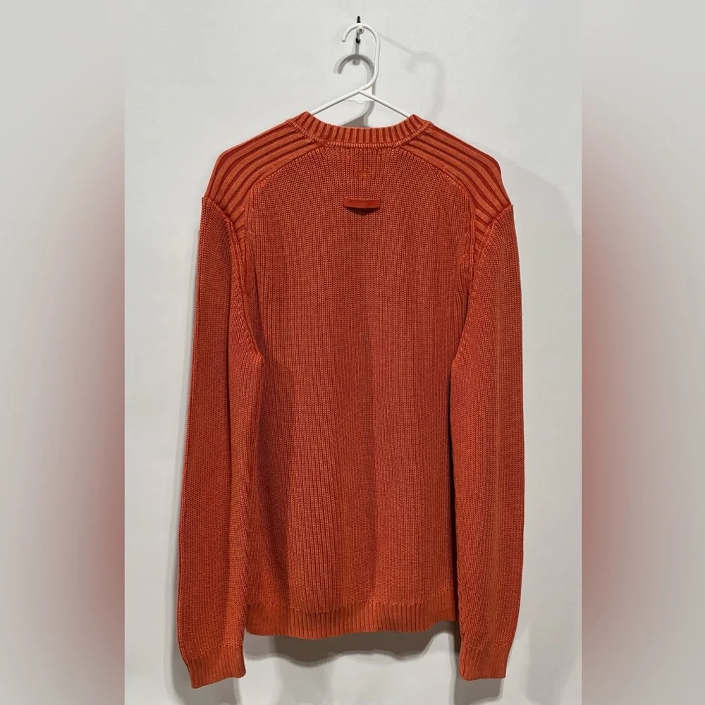 Tyler Boe Men's Burnt Orange 100% Cotton Crewneck Sweater‎